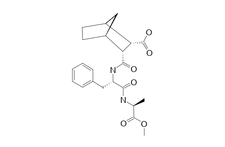 (2S,3R)-3-ENDO-[1-(1-METHOXYCARBONYL-ETHYLCARBAMOYL)-2-PHENYL-ETHYLCARBAMOYL]-BICYCLO-[2.2.1]-HEPTANE-2-ENDO-CARBOXYLIC-ACID