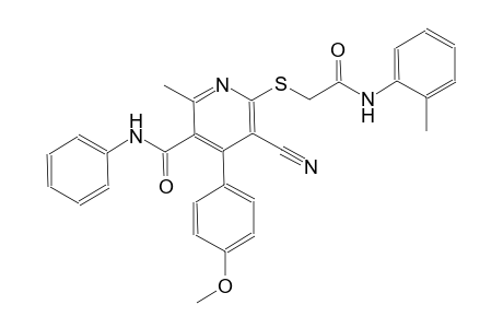 3-pyridinecarboxamide, 5-cyano-4-(4-methoxyphenyl)-2-methyl-6-[[2-[(2-methylphenyl)amino]-2-oxoethyl]thio]-N-phenyl-