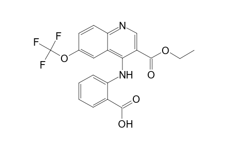 2-[[3-carbethoxy-6-(trifluoromethoxy)-4-quinolyl]amino]benzoic acid