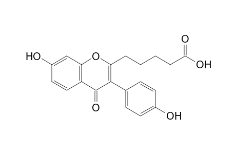 5-[3-(4-hydroxyphenyl)-7-oxidanyl-4-oxidanylidene-chromen-2-yl]pentanoic acid