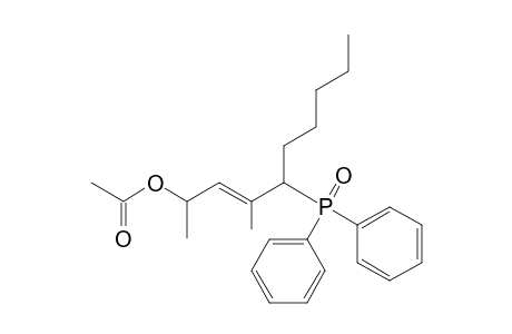 (E)-2-Acetoxy-5-(diphenylphosphinoyl)-4-methyldec-3-ene