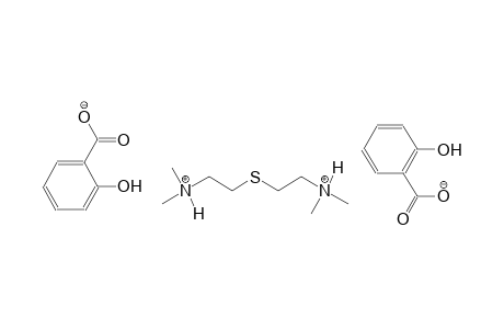 (2-{[2-(dimethylammonio)ethyl]sulfanyl}ethyl)(dimethyl)ammonium bis(2-hydroxybenzoate)