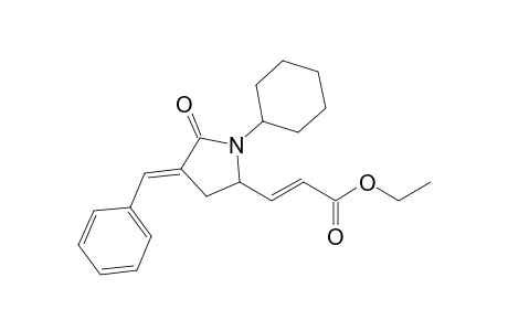3-[2'-(Ethoxycarbonyl)ethenyl]-5-benzylidene-N-cyclohexyl-2-azacyclopentan-1-one