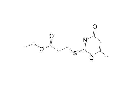 Ethyl 3-[(4-methyl-6-oxo-1,6-dihydro-2-pyrimidinyl)sulfanyl]propanoate