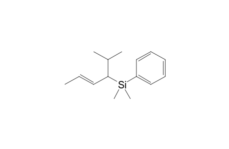 (E)-3-Dimethyl(phenyl)silyl-2-methylhex-4-ene