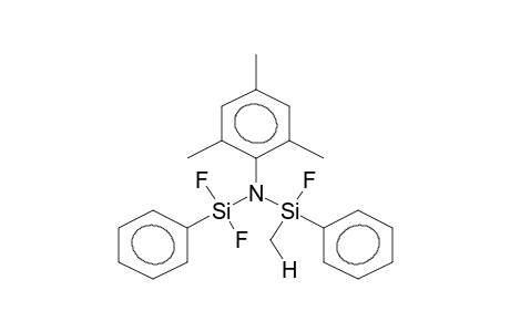 N-(PHENYLMETHYLFLUOROSILYL)-N-PHENYLDIFLUOROSILYL-2,4,6-TRIMETHYLANILINE