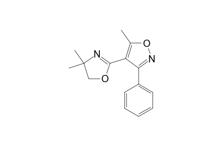 4-(4,4-dimethyl-5H-1,3-oxazol-2-yl)-5-methyl-3-phenyl-1,2-oxazole