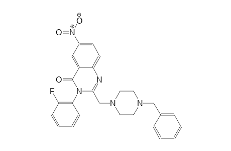 2-[(4-benzyl-1-piperazinyl)methyl]-3-(2-fluorophenyl)-6-nitro-4(3H)-quinazolinone