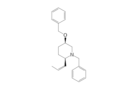 cis-(Z)-1-Benzyl-2-(1-propenyl)-5-(benzyloxy)piperidine