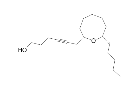 (2S*,8S*)-2-(6-Hydroxyhex-2-ynyl)-8-pentyloxocane