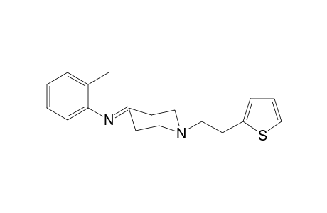 N-(2-Methylphenyl)-1-[(2-thiophen-2-yl)ethyl]-piperidin-4-imine