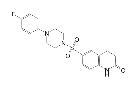 6-{[4-(4-fluorophenyl)-1-piperazinyl]sulfonyl}-3,4-dihydro-2(1H)-quinolinone