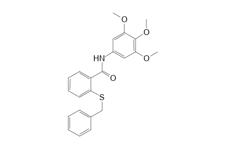 Benzamide, 2-[(phenylmethyl)thio]-N-(3,4,5-trimethoxyphenyl)-