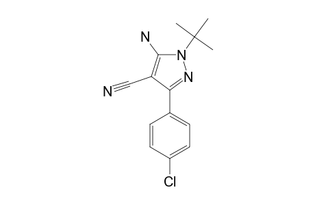 5-AMINO-1-TERT.-BUTYL-3-(PARA-CHLOROPHENYL)-4-CYANOPYRAZOLE