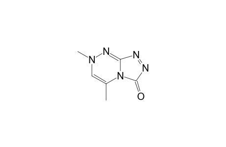 5,7-Dimethyl-S-triazolo(3,4-c)-aS-triazin-3(7H)-one