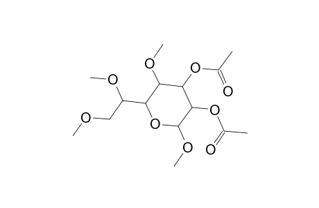 Methyl 2,3-di-O-acetyl-4,6,7-tri-O-methylheptopyranoside
