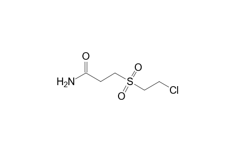 3-[(2-chloroethyl)sulfonyl]propanamide