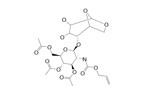 4-O-(3,4,6-TRI-O-ACETYL-2-N-ALLYLOXYCARBONYLAMINO-2-DEOXY-BETA-D-GLUCOPYRANOSYL)-1,6-ANHYDRO-BETA-D-MANNOPYRANOSE