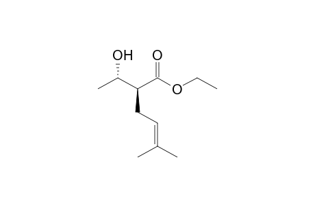 (S) Ethyl 1(S) -(hydroxyethyl)-5-methylhex-4-enoate
