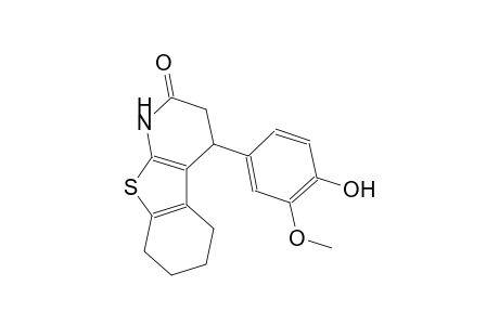benzo[4,5]thieno[2,3-b]pyridin-2(1H)-one, 3,4,5,6,7,8-hexahydro-4-(4-hydroxy-3-methoxyphenyl)-