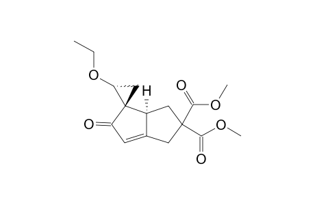 (1S,2R,5'S)-7,7-Bis(methoxycarbonyl)-2-ethoxy-3'-oxospiro[cyclopropane-1,4'-bicyclo[3.3,0]oct-1'-ene]