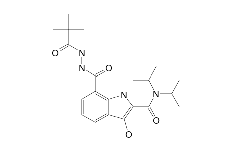 2-DIISOPROPYLAMINOCARBONYL-3-HYDROXY-7-PIVALOYLHYDRAZINOCARBONYLINDOLE