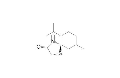 (5R)-6-Isopropyl-9-methyl-1-thia-4-azaspiro[4.5]decan-3-one