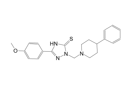 3H-1,2,4-triazole-3-thione, 2,4-dihydro-5-(4-methoxyphenyl)-2-[(4-phenyl-1-piperidinyl)methyl]-