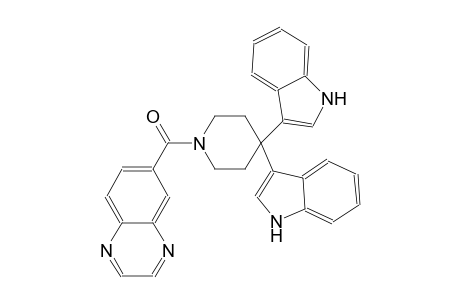 quinoxaline, 6-[[4,4-di(1H-indol-3-yl)-1-piperidinyl]carbonyl]-