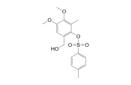 4,5-Dimethoxy-3-methyl-2-[(4-methylphenylsulfonyl)oxy]-1-hydroxymethylbenzene