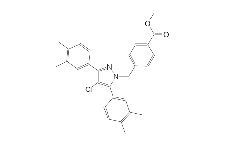 methyl 4-{[4-chloro-3,5-bis(3,4-dimethylphenyl)-1H-pyrazol-1-yl]methyl}benzoate