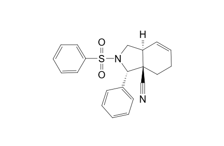 N-benzenesulfonyl-3-phenyl-3a-cyano-1,2,3,4,5,7a-hexahydroisoindole