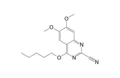 6,7-Dimethoxy-4-pentoxyquinazoline-2-carbonitrile