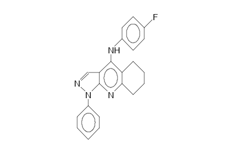 1-Phenyl-4-(4-fluoro-phenyl)-5,6,7,8-tetrahydro-1H-pyrazolo(3,4-B)quinoline