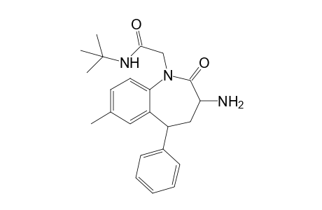 N-tert-Butyl-2-(3-amino-2-oxo-5-phenyl-7-methyl-2,3,4,5-tetrahydro-1H-1-benzazepin-1-yl)ethanoic acid amide