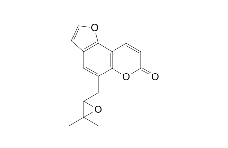 8-Oxo-(2",3"-epoxy-3"-methylbutyl)-5,6-furano-benzopyran-2-one