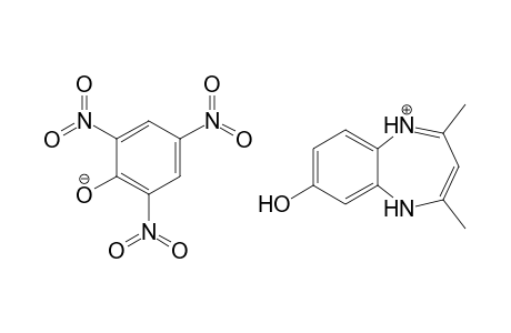 7-Hydroxy-2,4-dimethyl-5H-benzo[b][1,4]diazepin-1-ium picrate