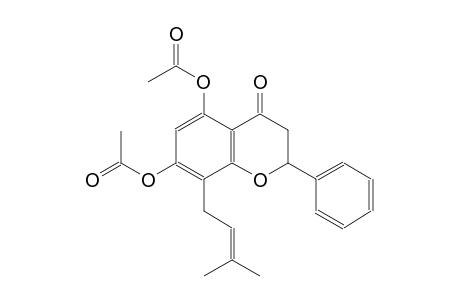 5-(acetyloxy)-8-(3-methyl-2-butenyl)-4-oxo-2-phenyl-3,4-dihydro-2H-chromen-7-yl acetate
