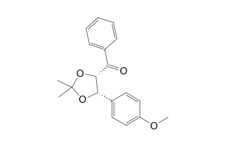 (cis)-4-Benzoyl-5-(p-methoxyphenyl)-2,2-dimethyl-1,3-dioxolane