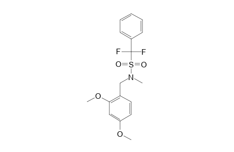 N-METHYL-N-(2,4-DIMETHOXYBENZYL)-1,1-DIFLUORO-1-PHENYLMETHANESULFONAMIDE