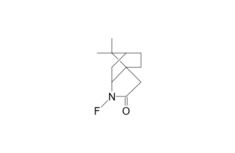 4-Fluoro-4-aza-10,10-dimethyl-tricyclo(5.2.1.0/1,5/)decan-3-one