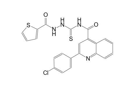 2-(4-chlorophenyl)-N-{[2-(2-thienylcarbonyl)hydrazino]carbothioyl}-4-quinolinecarboxamide