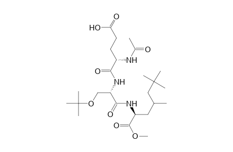L-Leucine, N-[N-(N-acetyl-L-.alpha.-glutamyl)-O-(1,1-dimethylethyl)-L-seryl]-, 5-(1,1-dimethylethyl) 1-methyl ester