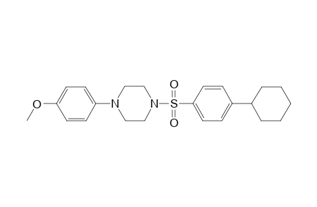 Piperazine, 1-[(4-cyclohexylphenyl)sulfonyl]-4-(4-methoxyphenyl)-