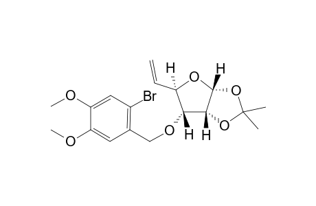 5,6-Dideoxy-1,2-O-isopropylidene-3-O-(2-bromo-4,5-dimethoxybenzyl)-.alpha.,D-ribo-hex-5-enofuranoside