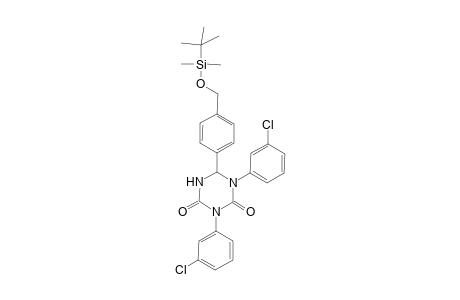 6-(4-tert-Butyldimethylsiloxymethylphenyl)-1,3-bis(m-chlorophenyl)-5,6-dihydro-1,3,5-triazine-2,4(1H,3H)-dione