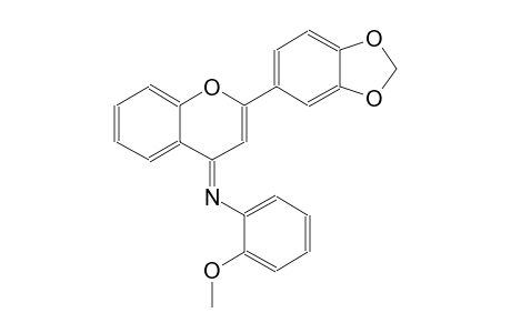 N-[(4E)-2-(1,3-benzodioxol-5-yl)-4H-chromen-4-ylidene]-2-methoxyaniline