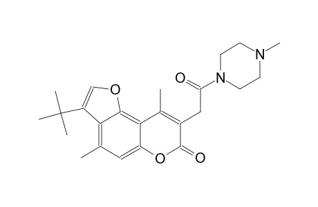 7H-furo[2,3-f][1]benzopyran-7-one, 3-(1,1-dimethylethyl)-4,9-dimethyl-8-[2-(4-methyl-1-piperazinyl)-2-oxoethyl]-