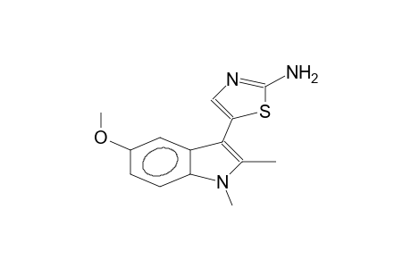 1,2-dimethyl-4-(2-amino-1,3-thiazol-5-yl)-5-methoxyindole
