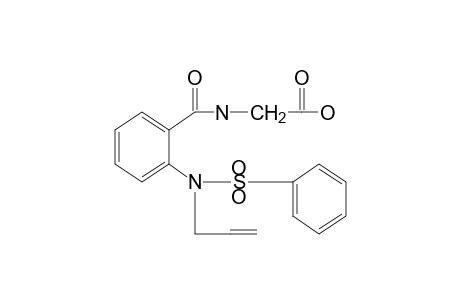 o-(N-allylbenzenesulfonamido)hippuric acid